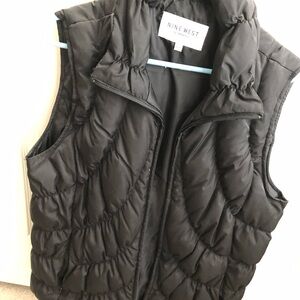 Black padded vest